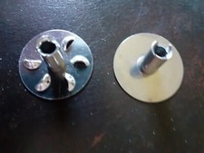 2x ESGE Zauberstab Zubehör Quirlscheibe und  Schlagscheibe Aufsatz Edelstahl