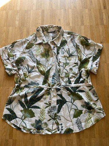 Zara bluse neu blumen - xl, 42