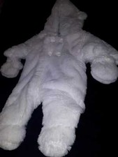 NEU Schneeanzug Winteroverall Wagenanzug  Mädchen Gr. 56 62  Weiß