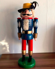 großer Nussknacker 72 cm Holz DDR Musketier Advent Deko