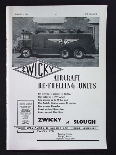Original 1953 anzeige zwicky - original,