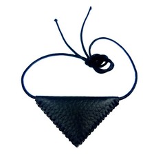 Muska Cevsen Halskette Halsband Kuran Kerim Islam Leder dreieck Gebet Dua Kette