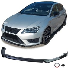 Front Spoiler Lippe Performance Schwarz Glanz für Seat Leon 5F Cupra 12-20