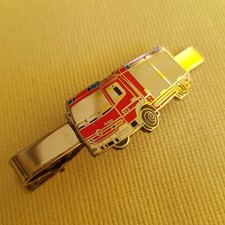 Krawattennadel mit Feuerwehr Daimler Benz silberfarben