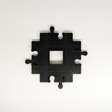 1x LEGO® DUPLO® Eisenbahn Schienen Kreuzung black 4646 schwarz Zubehör