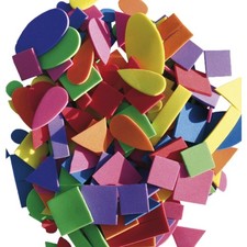 EDUPLAY 200-044 Moosgummi "Formen", bunt, 200-teilig (1 Set)