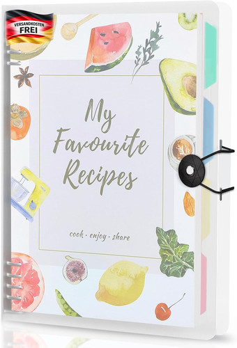 Rezeptbuch ordner ringe diy - ordner,