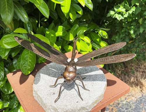 Bronzefigur libelle - bronzefigur,