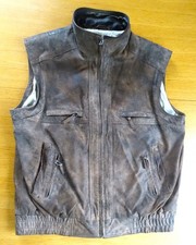 Sportliche braune lederweste - sportliche,