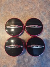 4 Schwarz Mini Cooper Radmitte Nabenkappen