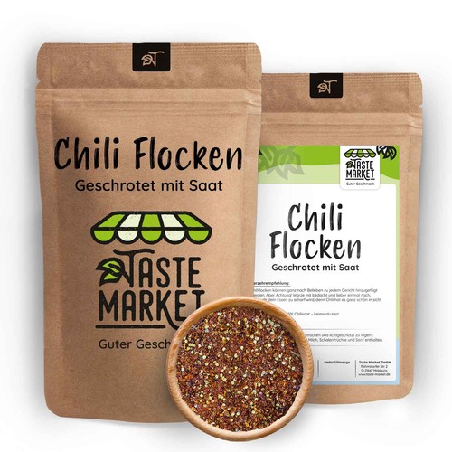 Chili flocken mit kernen - 10,