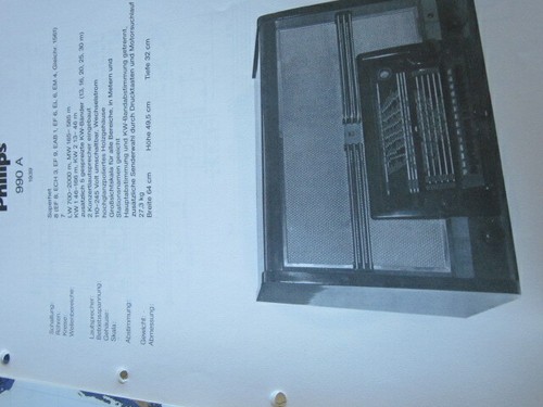 Schaltplan radio philips 990 - 990, a