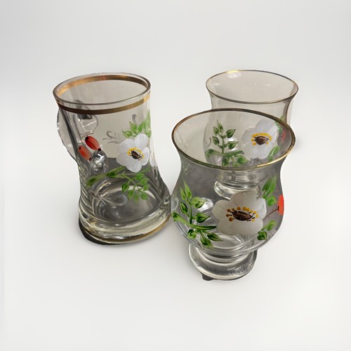 Gläser handbemalt glas mit - 3,