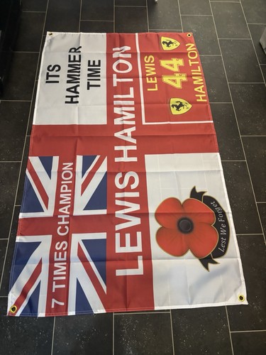 Lewis hamilton flagge 5x3 - flagge,