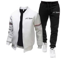 Herren Sport-Set Baseball Jacke+Jogginghose, Streetstyle Trainingsanzug Freizeit