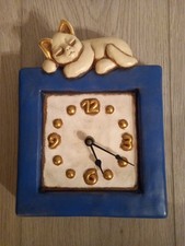 Wanduhr Thun blau schlafende