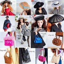 Für Barbie Hut Tasche Puppe