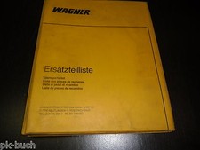 Ersatzteilliste Elektro Gabelstapler Forklift Wagner Spare Parts List Stand 1978