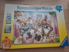 Puzzle Ravensburger 150 Xxl 100453 Hund Katze Kaninchen Haustiere Frosch Hamster