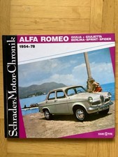 ALFA ROMEO Giulia+Giulietta-Berlina-Sprint-Spider 1954-78 (gbunden, 1992)