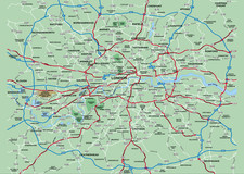 Karte von London Boroughs