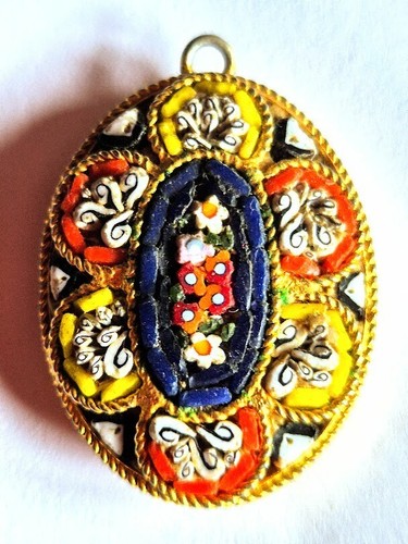 Antiker millefiori anhänger - millefiori,