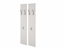 Wandgarderobe 140cm 2er-Set Garderobenpaneel Garderobe Flur Weiß VAASA