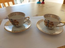 Mocca Tassen Set, 2 Kleine Sammeltassen  aus Pirna - Elbe , Alt   DDR