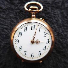 hübsche DAMEN TASCHENUHR, Gold - 0,333, Zylinderhemmung, gute Funktion, ca. 1915