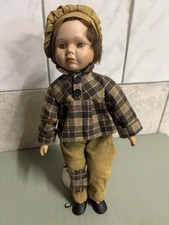 Porzellan/Sammlerpuppe Junge mit Hut Porzellanpuppe Sammlerpuppe