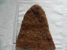 Kindermütze Wollmütze Alpaka handgesponnen & handgestrickt naturfarben
