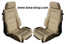 2 Recaro C Classic Mercedes R107 Sitze Leder neu bezogen