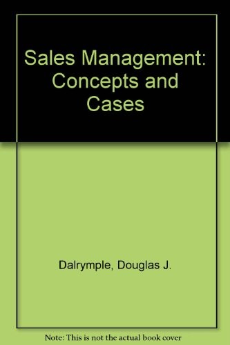 Sales management concepts and - management:,