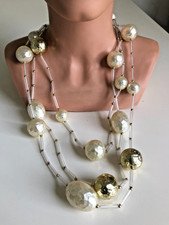 Vintage-Halskette. Groß und elegant. Länge: min. 75 cm.  Breite: max. 2,3 cm.