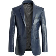Luxus Herren Leder Blazer Pure
