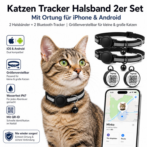 Katzen tracker halsband - katzen,