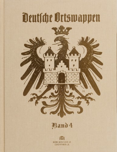 Hupp deutsche ortswappen 4 - deutsche, bd.