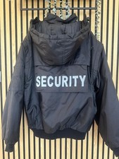 Security Jacke,Winterjacke,schwarz, wasserabweisend,XL,abnehmbar. Kapuze u. Arm