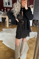 Zara Minikleid Plissee Volant