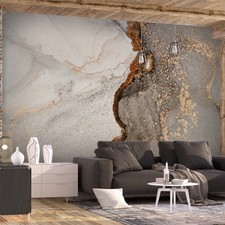 Artgeist Fototapete Vlies Tapete xxl Wohnzimmer Wandtapete Steineffekt Marmor