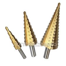 Kegelfräser Set Stufenverlängerung 3-tlg. von 4 bis 32mm Stahlfräser Set HSS