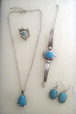 Set Modeschmuck  Kette -  Ring