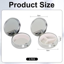 Metall Pillendose 2 Stück