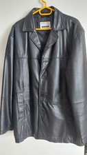 Herren Leder Jacke Blazer/ Gr. 54 schwarz gut erhalten