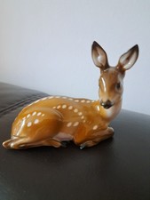 Ältere Rosenthal Figur liegendes  Reh T. Kärner Top