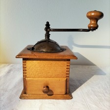 Antike Kaffeemühle Holz (Nr