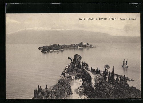 Ansichtskarte isola garda - isola, die