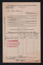 LEIPZIG, Rechnung 1916