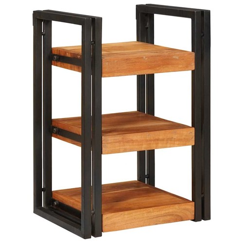 Nachttisch braun und schwarz - braun,
