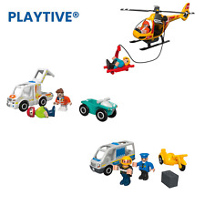 PLAYTIVE EINSATZFAHRZEUGE MIT LICHT UND SOUND, Polizei, Helikopter, Krankenwagen